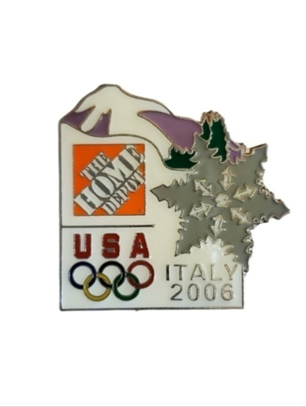 USA Winter Olympics Home Depot Pin 2006 Torino Italy